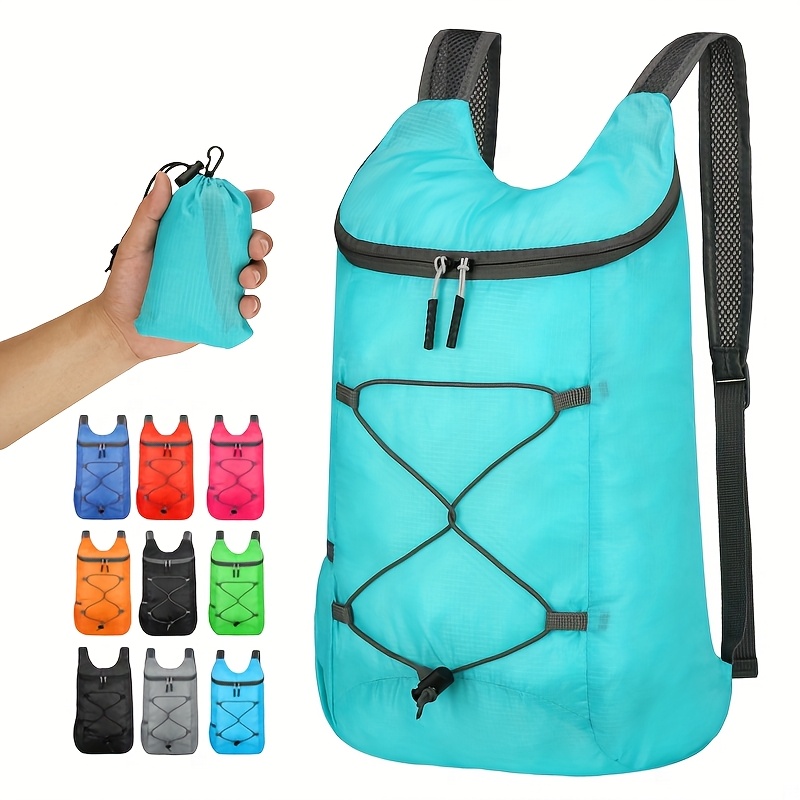 1pc ultra light foldable backpack durable   for outdoor travel and sports outdoor camping cycling backpack folding for men and women