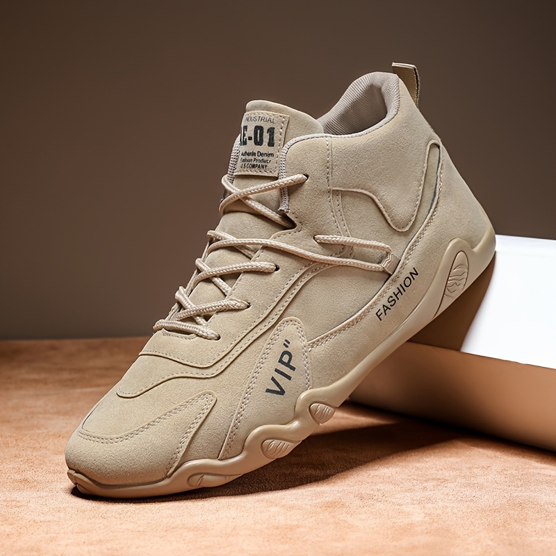 Men'S Skateboard Shoes with Good Grip, Lace-Up Sneakers, Non-Slip, Wear-Resistant, And Versatile Men'S Lightweight Sneakers