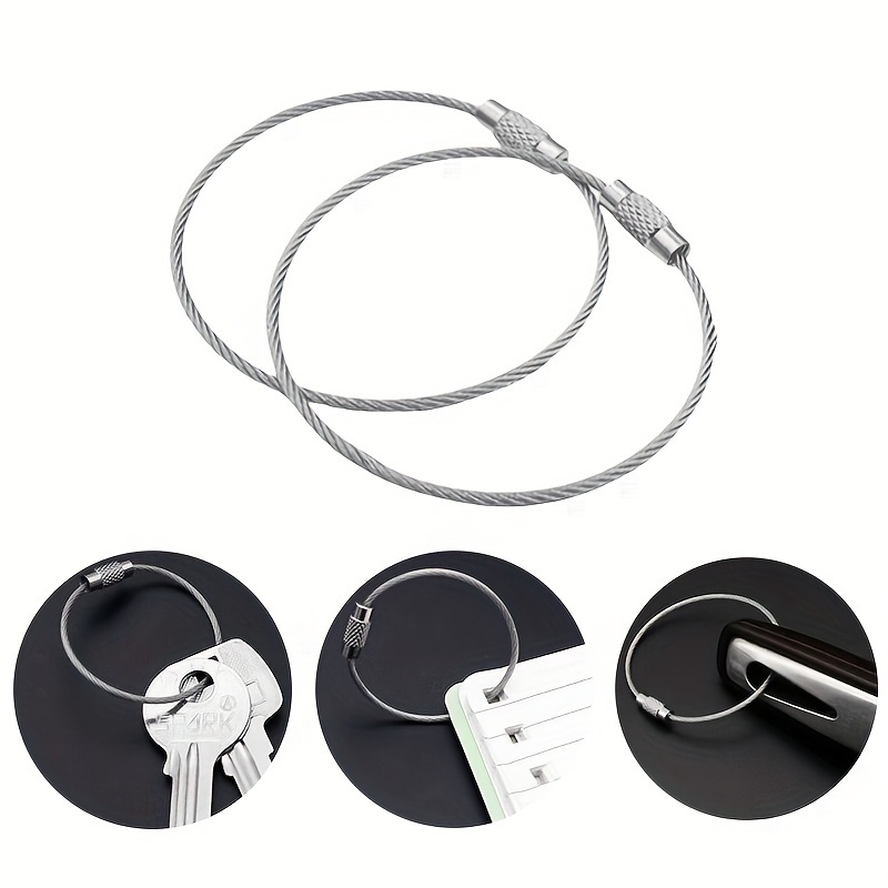 

Diy Jewelry Making 10/20 Pcs Stainless Steel Cords - Perfect For Bracelets And Keychain Charms