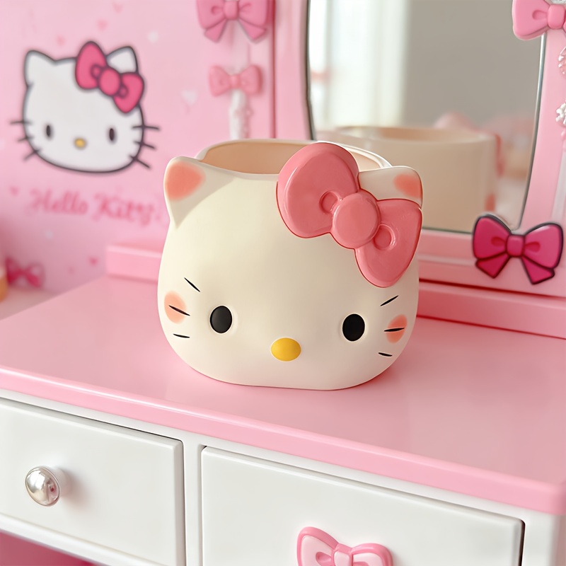 Sanrio Hello Kitty Pen Holder, a Cute Cartoon-Shaped Desktop Storage Box. This Adorable Kitty Design Multifunctional Storage Cylinder Can Hold Pens, Markers, Various Brushes 15 Sanrio Hello Kitty Pen Holder, a Cute Cartoon-Shaped Desktop Storage Box. This Adorable Kitty Design Multifunctional Storage Cylinder Can Hold Pens, Markers, Various Brushes