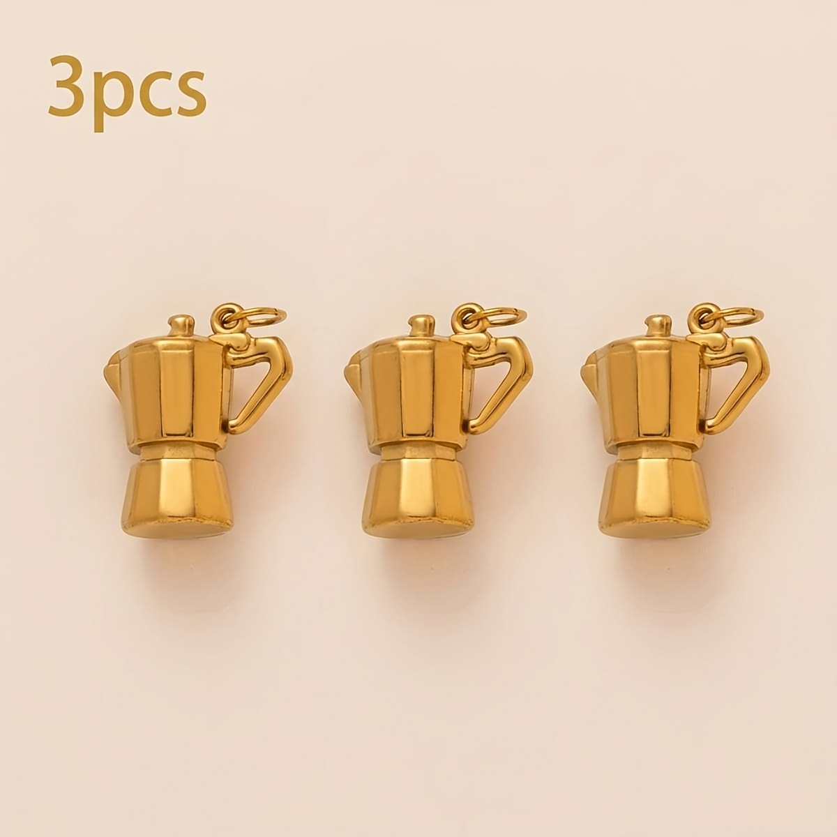 TEMU Set Of 3 Trendy And Versatile Pendants For Everyday Use, Including A Water Bottle Pendant, Jewelry Projects For Occasions Like Easter,