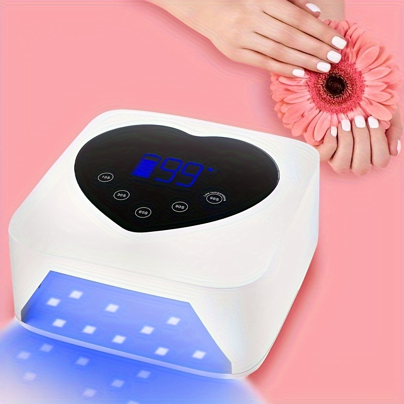 TEMU Rechargeable 72w Cordless Uv Nail Lamp - Fast Drying, 5 Timer Settings, Touch Control & - Ideal For Gel Nail Polish, Salon-quality Nails At Home