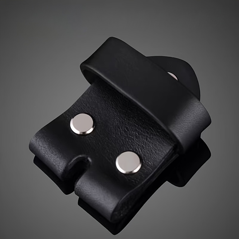 E-shop Gürtelkopf zum Anbringen an Ledergürtelschnalle, Gürtelverlängerung ohne Schnalle, Gürtelkopf, Leder-Schlaufe 4.0 cm