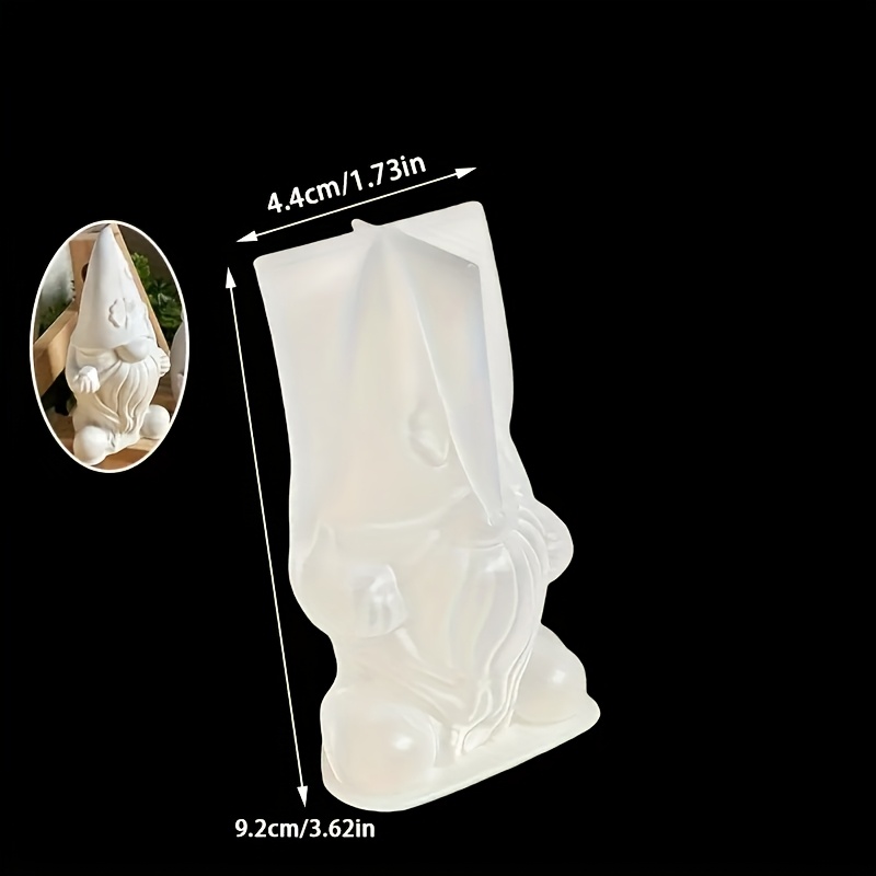 TEMU Resin Silicone Mould Christmas Dwarf Silicone Mould Dwarf Candle Mould Diy Cute Christmas Ornament Mould Christmas Gift Diy Plaster Resin Crafts