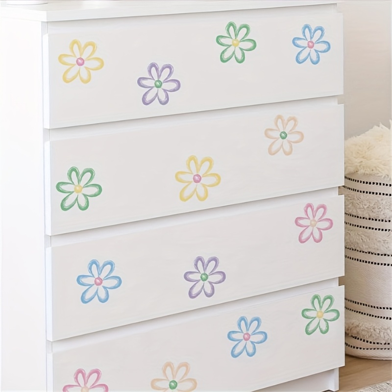 Wholesale Self-adhesive Colorful Flower Wall Stickers For Bedroom, Living Room, And Entryway Wall Decoration