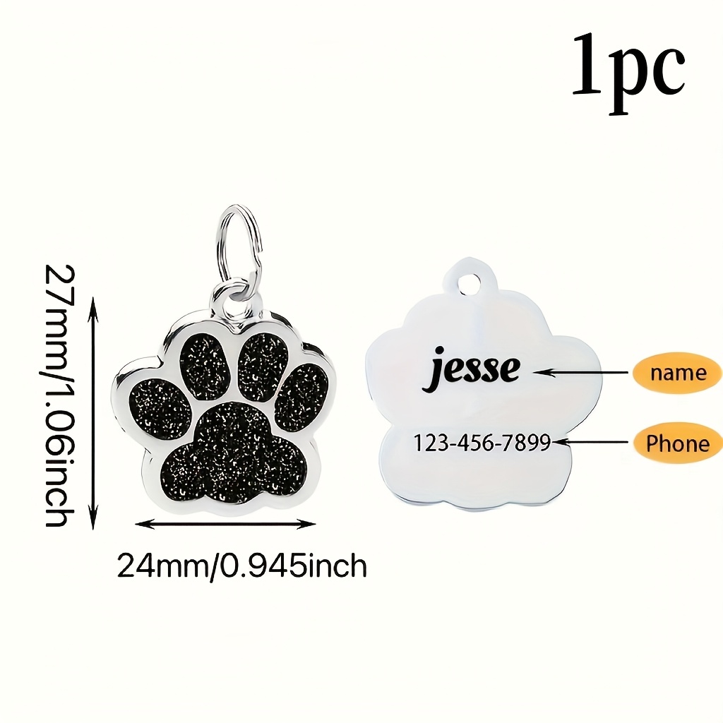 1  personalized dog tag for small to medium cats and dogs Product details 5