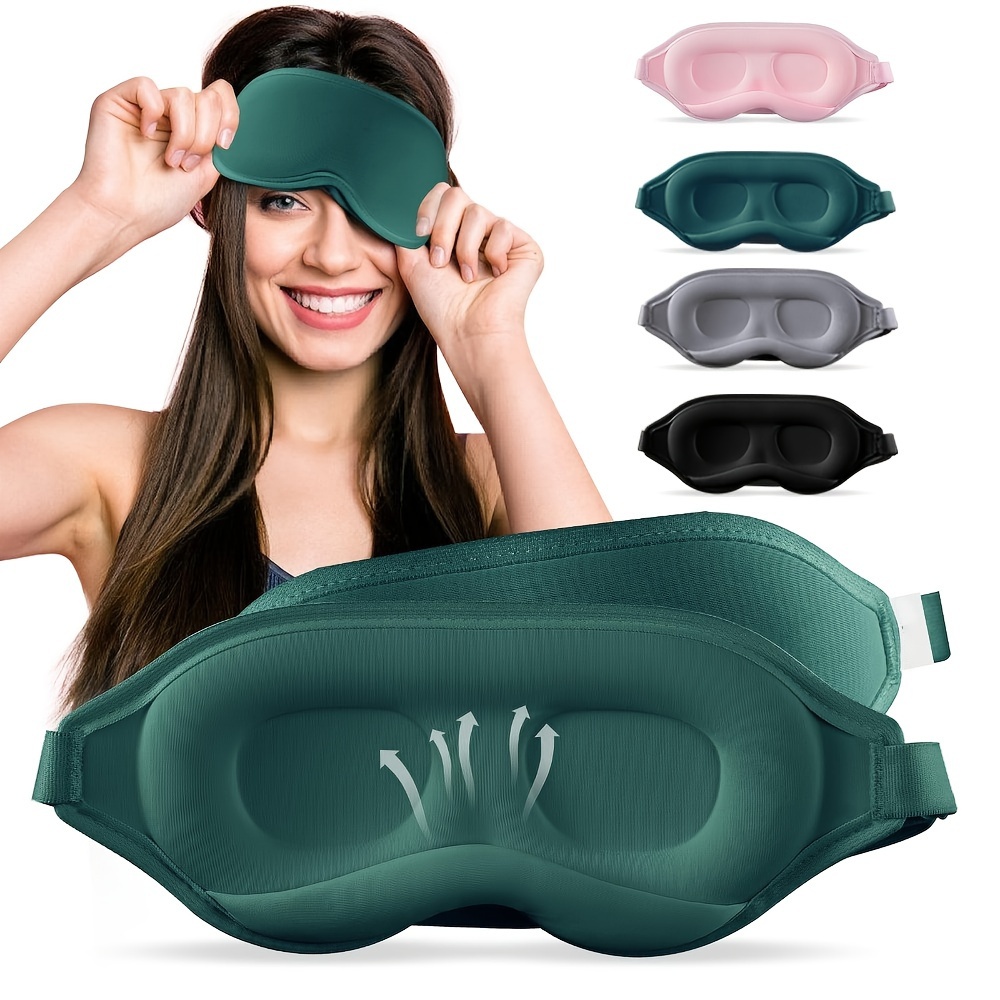 

3d Sleep Blackout Eye Mask For Adults, Men And Women, Breathable Lunch Break Sleeping Eye Mask Three-dimensional Eye Mask, Travel Essentials