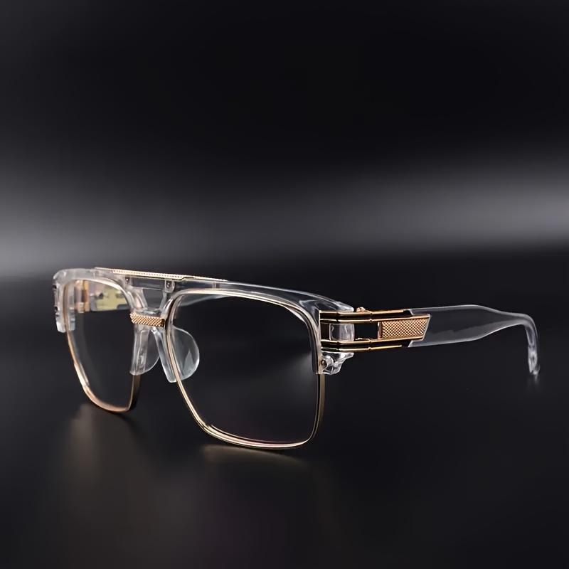 

Minimalist Zinc Alloy Glasses, Fashion Eyewear With Transparent Lenses, Ideal Gift For Men And Women, No Prescription Needed