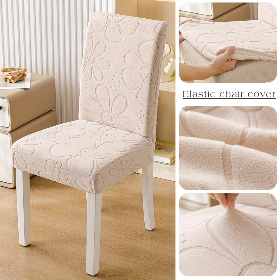 

4/6/8pcs Chair Covers Suitable For Restaurants, Jacquard Chair Covers, Removable And Washable Chair Protection Covers Suitable For Kitchen, Party, Hotel, Decoration