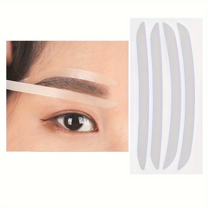 

5pairs Disposable Eyebrow Shaping Stickers, Transparent Auxiliary Eyebrow Stickers, Makeup Tools