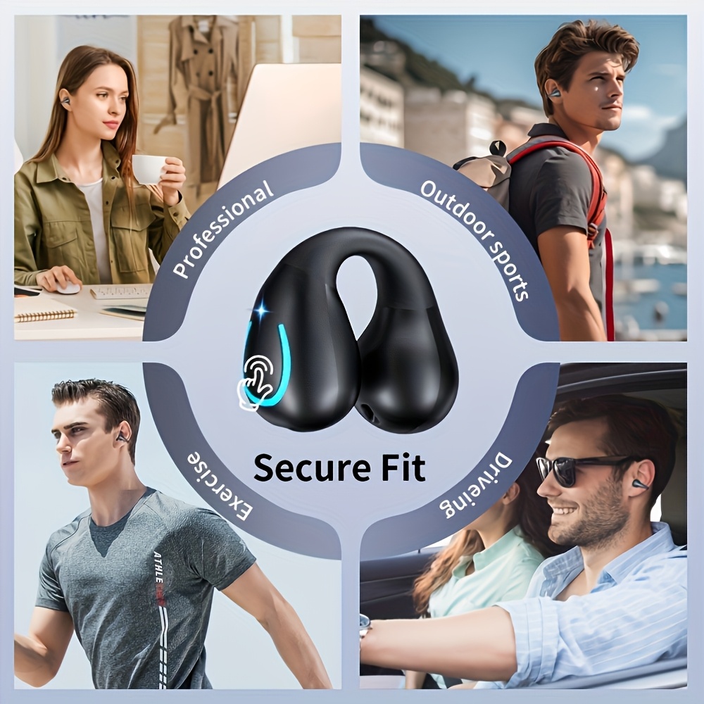 Truly Open Wireless Earbuds (Wireless 5.4 TWS), Experience 360° Ambient Awareness & All-Day Comfort. Secure Open-Ear Fit for Sports/fitness. Advanced ENC Delivers Crystal-Clear Calls. Intuitive Touch Control. LED Digital Charging Box with Real-Time Power + Long Standby. Hi-Fi Sound for Music/gaming/calls. Wireless 5.4 Ensures Ultra-Stable Low-Latency on IOS/Android. Perfect for Travel, Business Commutes, Outdoor Adventures, and Focus Sessions. Engineered for Active Lifestyles., High 7 Truly Open Wireless Earbuds (Wireless 5.4 TWS), Experience 360° Ambient Awareness & All-Day Comfort. Secure Open-Ear Fit for Sports/fitness. Advanced ENC Delivers Crystal-Clear Calls. Intuitive Touch Control. LED Digital Charging Box with Real-Time Power + Long Standby. Hi-Fi Sound for Music/gaming/calls. Wireless 5.4 Ensures Ultra-Stable Low-Latency on IOS/Android. Perfect for Travel, Business Commutes, Outdoor Adventures, and Focus Sessions. Engineered for Active Lifestyles., High - Image 7