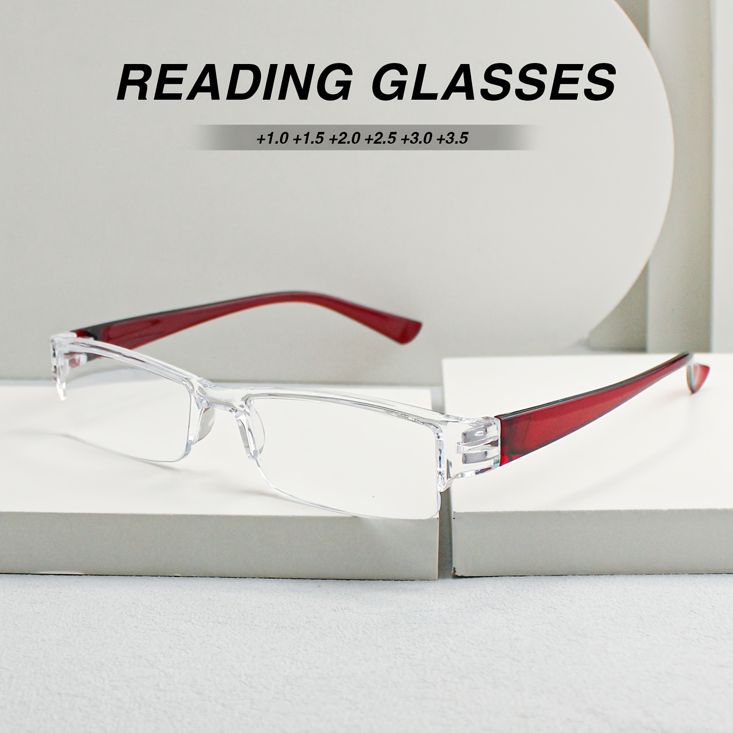 6-Pack Small Rectangular Reading Glasses