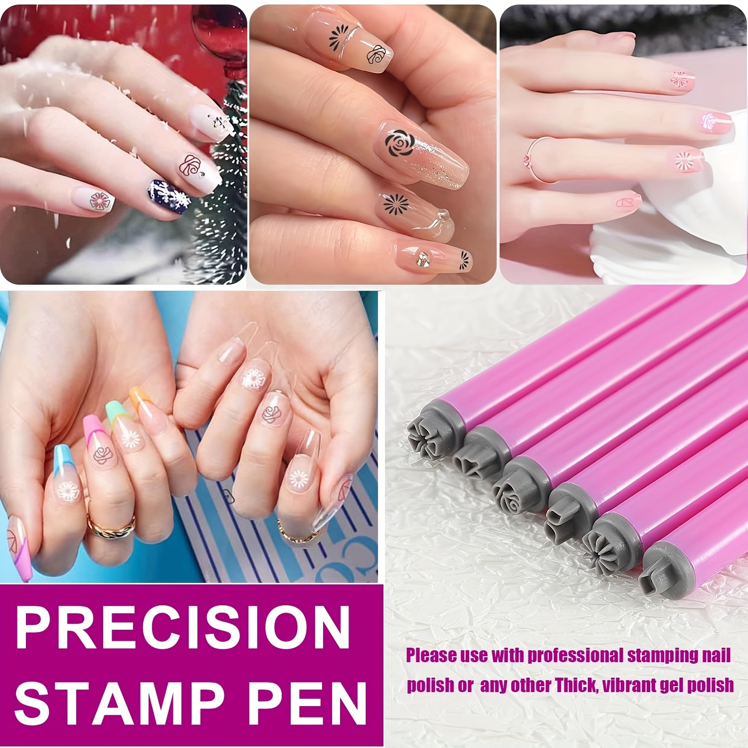 nail pen set flower nail nail art pen Temu United Kingdom