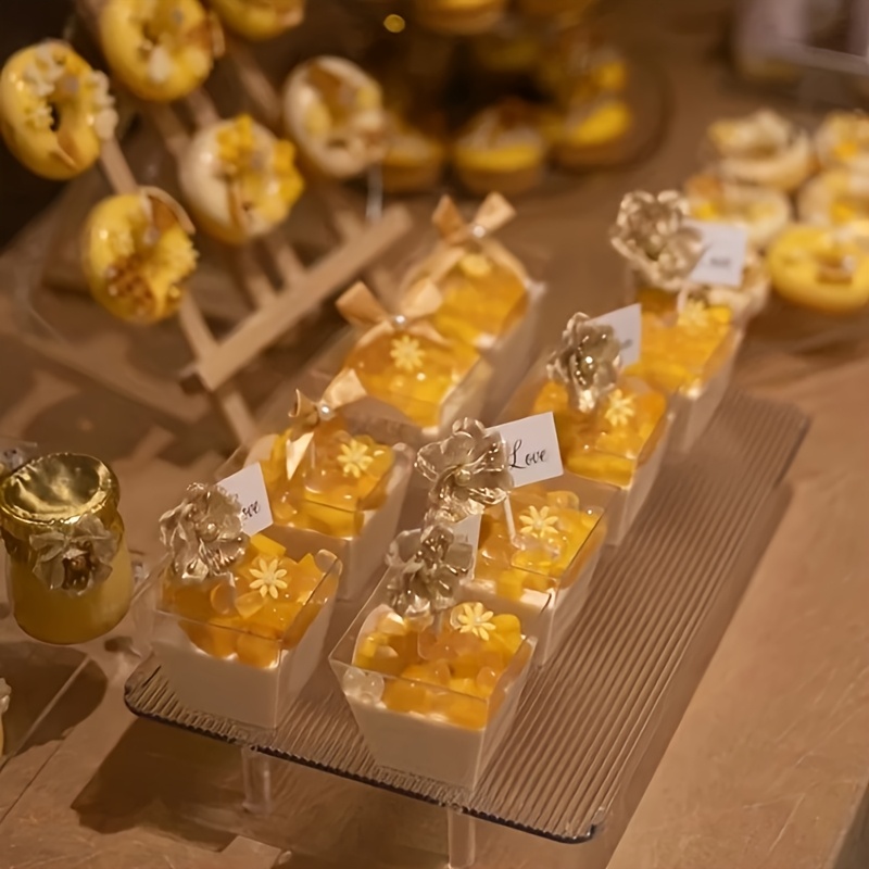 50pcs 25pcs reusable trapezoidal mini cups elegant party Temu