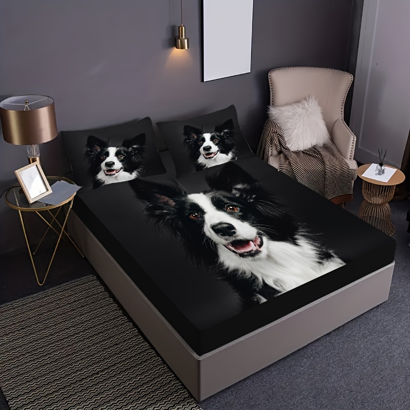 3pcs young border collie happy little dog print Temu New Zealand