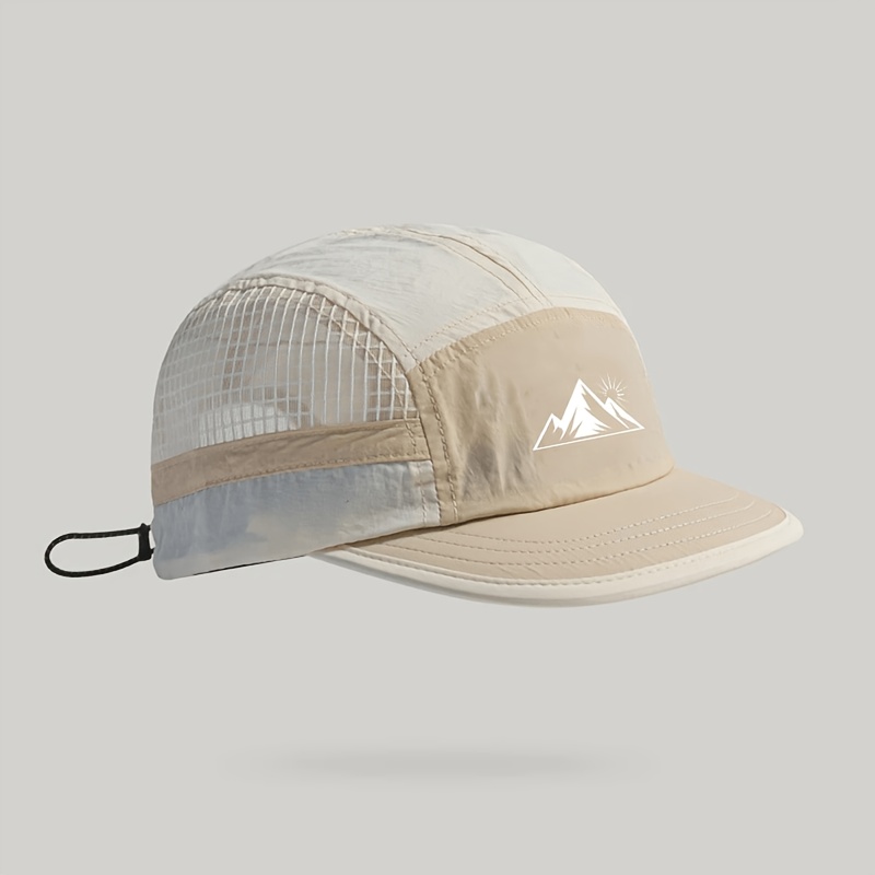 Men's Lightweight Quick-Dry Mesh Baseball Cap with Adjustable Drawstring