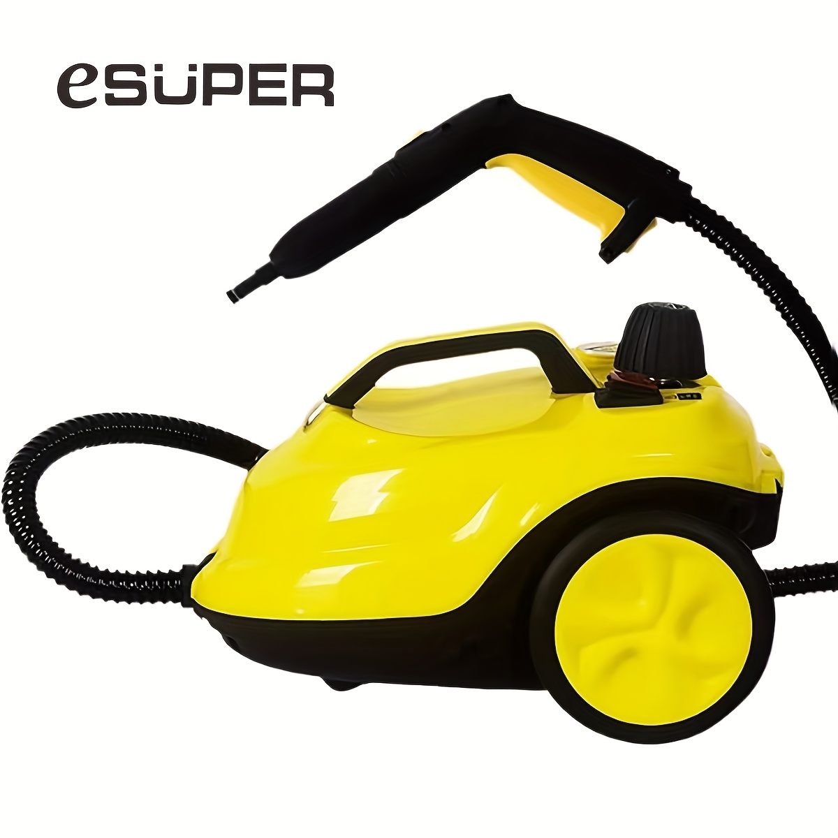Image of Esuper Steam Cleaner, Powerful Heavy Duty Canister Steamer With 18 Accessories, Steam Mop With Extra-long Power Cord For Home Floor Cleaning, Grout, Upholstery, Car Detailing Ipx4