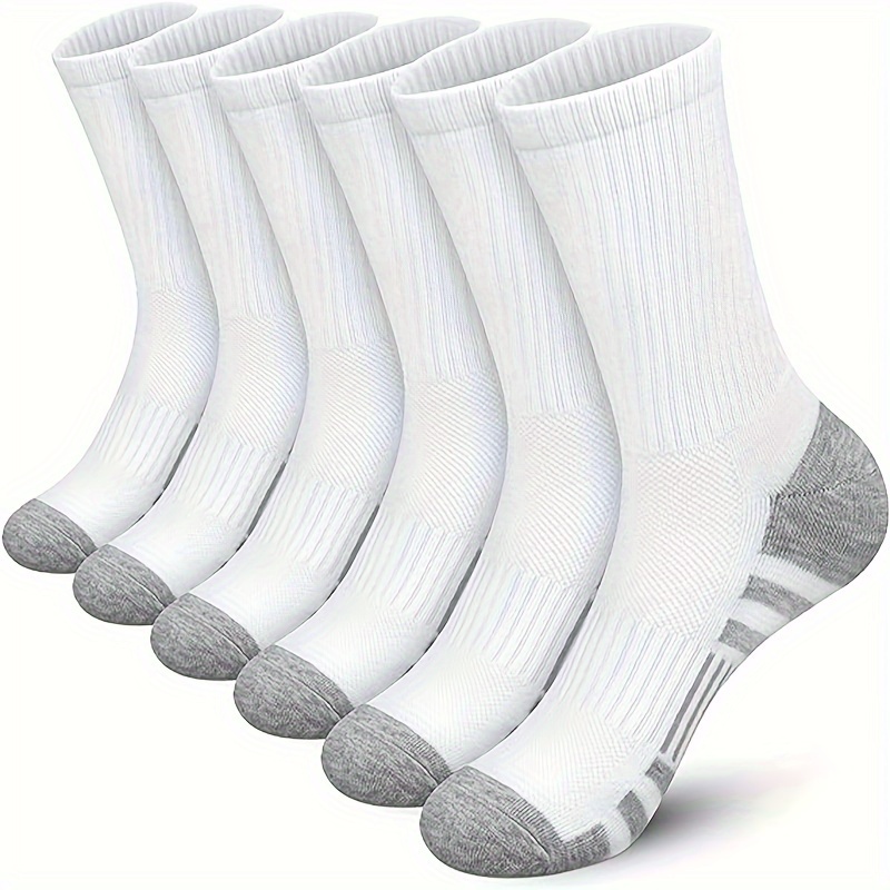 10 Or 20 Or 30 Pairs Of Men's Fashion Crew Socks, Comfy Breathable Thin Sport Socks For All Seasons Wearing