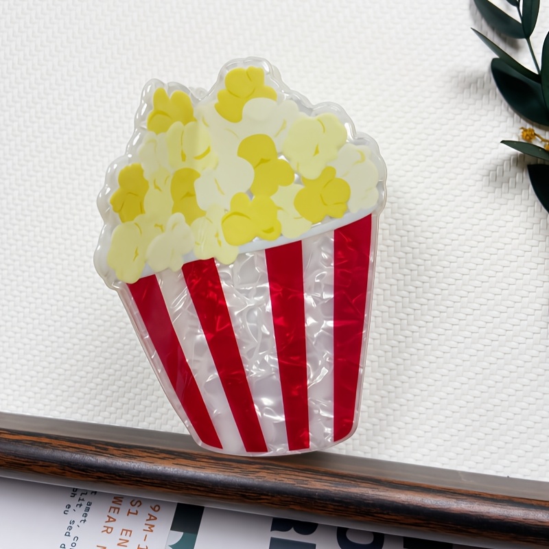 E-shop Neue modische -Haarnadel im Popcorn-Design, süßes Food-Styling-Design, perfekte Wahl für und Partys, Geburtstagsgeschenk
