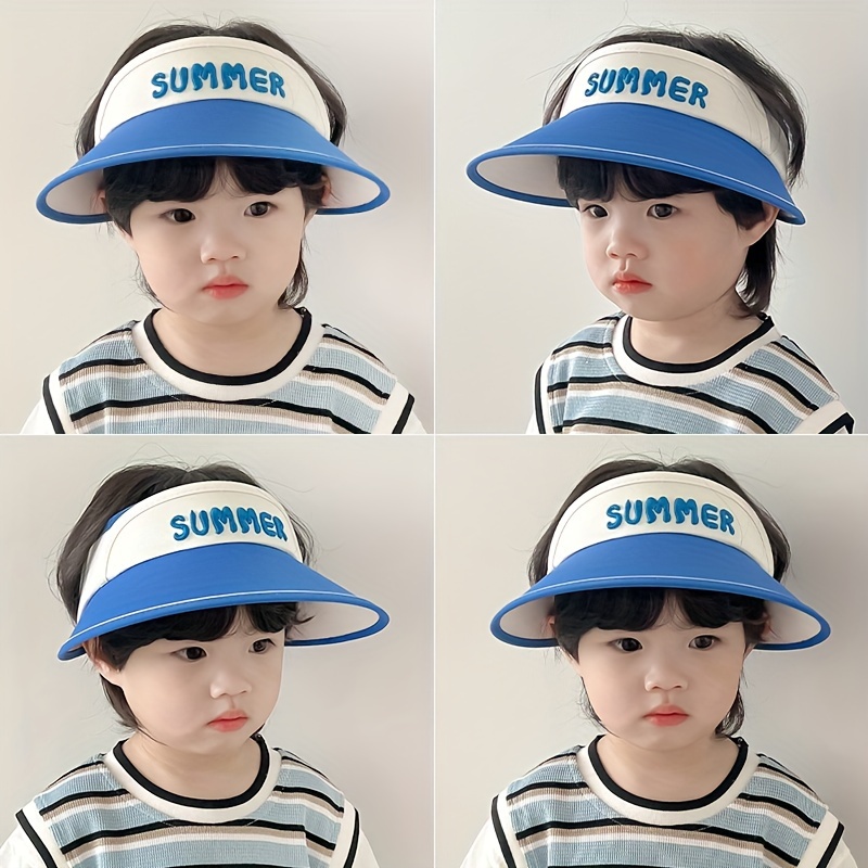 Children's Casual Wide Brim Hat Sun Protection Girls Boys - Temu