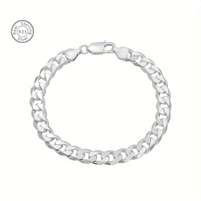 

925 Sterling Silver (including 4 Grams) Italian 5mm Minimalist Bracelet Chain Women's Bracelet, 925 Made In Italy Comes With A Beautiful Gift Box
