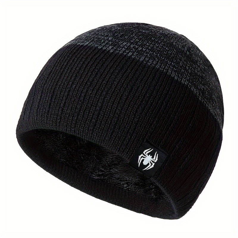 

Unisex Thickened Knit Beanie With Fleece Lining, Warm And Soft Winter Hat With Ear Flaps - Ideal Gift For Men And Women, Outdoor Fashion For Cold Weather