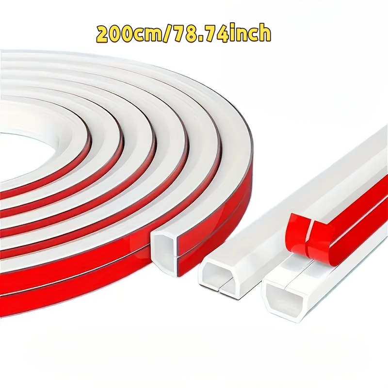 Self-adhesive Cable Protector, 78.74/39.37 Inch Invisible Wire Guard, Soft Cable Sleeve, Designed For Cables On Wall And Floor Cable Channels
