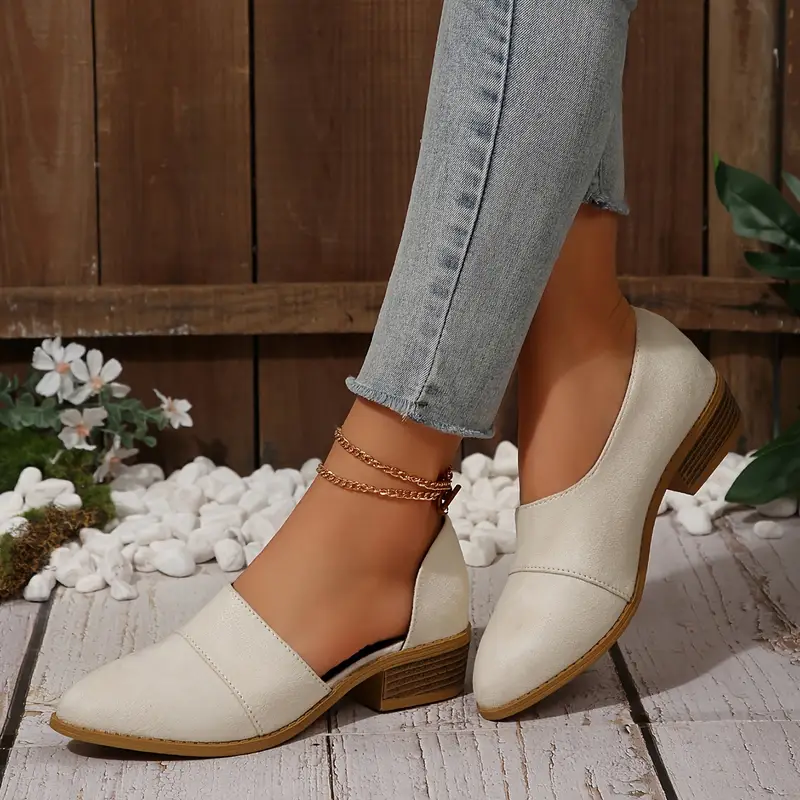 Low Heel Block Heel Cut Out Ankle Boots Chunky Heel Booties Casual Dress Women's Western Style Low Heel Block Heel Cut Out Ankle Boots Chunky Heel Booties Casual Dress Women's Western Style