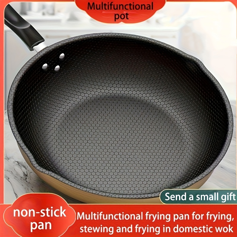 

Cast Iron Frying Pan - , Multifunctional For Frying, , And Sautéing - Hand Wash Only, Includes Wooden Spatula - Home Cookware