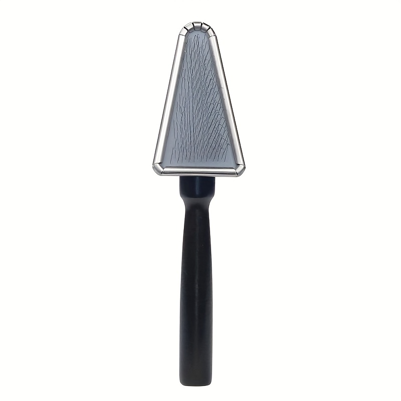 TEMU Peigne à aiguilles de beauté pour chat et chien, peigne à aiguilles en acier inoxydable, manche en bois. Peigne à aiguilles triangulaire pour