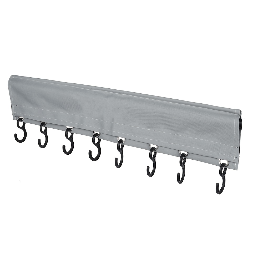 TEMU Rv Clothes Hanger Hook, With Insertable Awning Rail Keder Strip, Suitable For Rv, Campervan, Camping Car Interior Storage Clothing Hook