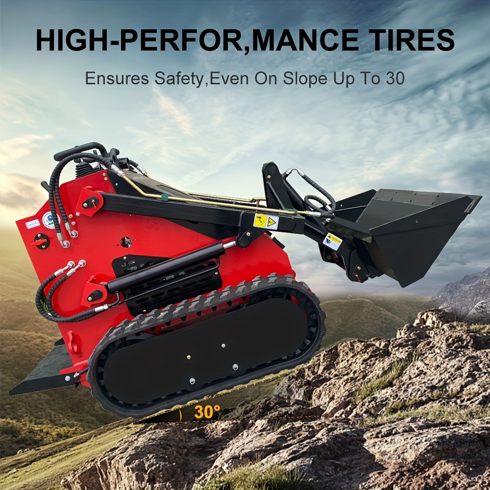 جرافة انزلاقية صغيرة 23 بمحرك بنزين نوع مسار عمودي متوازي متعدد الأغراض وتستخدم للحفر ودفع التربة ومناسبة للحدائق والبناء تفاصيل المنتج 5