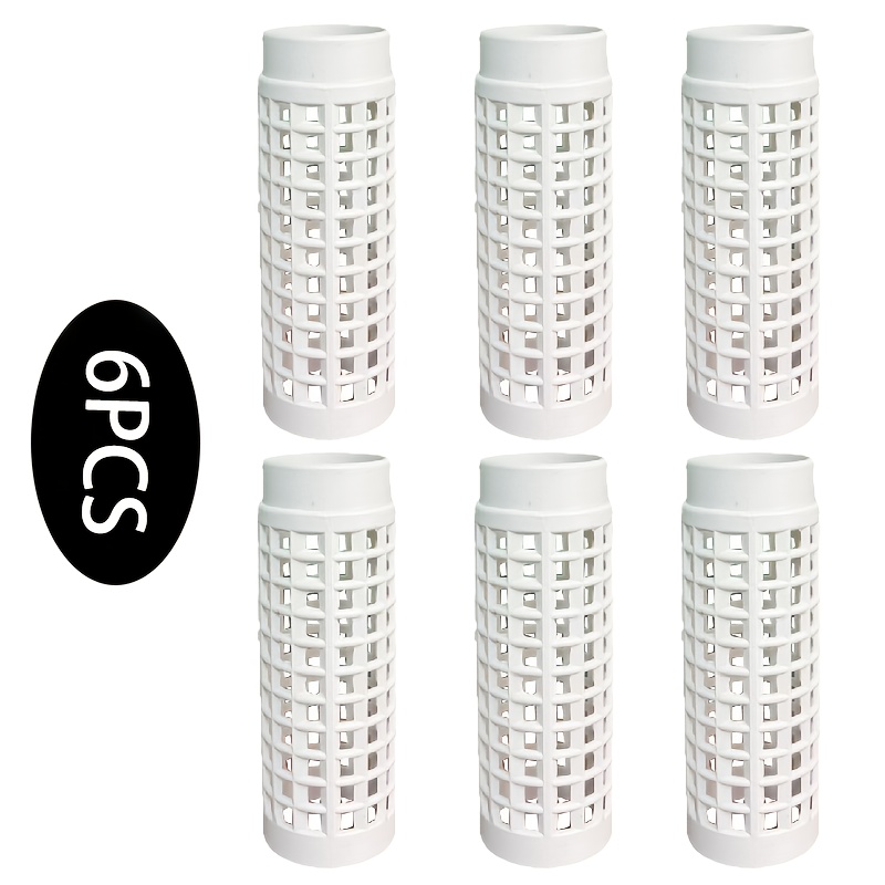TEMU Lot de 6 poteaux emboîtables en mousse de sphaigne blanche, tuteurs en plastique pour plantes grimpantes, faciles à assembler, pour de Monstera