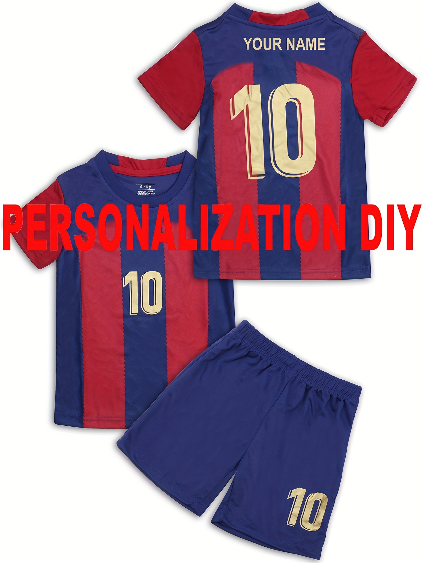 personnalisez ensemble sports football (nom Temu Switzerland