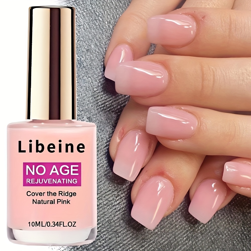 Natural Pink Nail Strengthener - Rejuvenating Keratin Treatment for Healthy, Shiny Nails, Alcohol-Free, Cuticle Oil, Nail Care Essentials | Natural Nail Color | Smooth Application