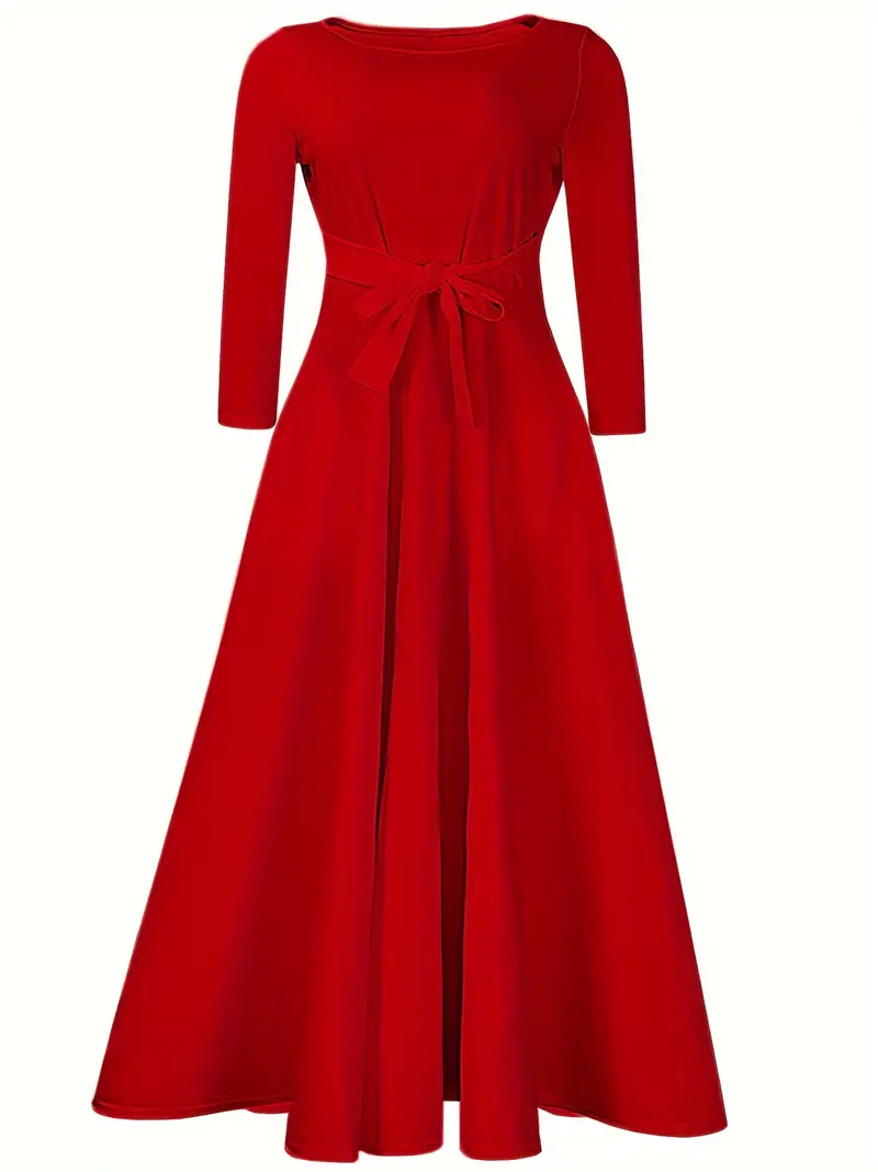 plus size bow waist a line maxi dress elegant party womens - Temu plus size bow waist a line maxi dress elegant party womens - Temu