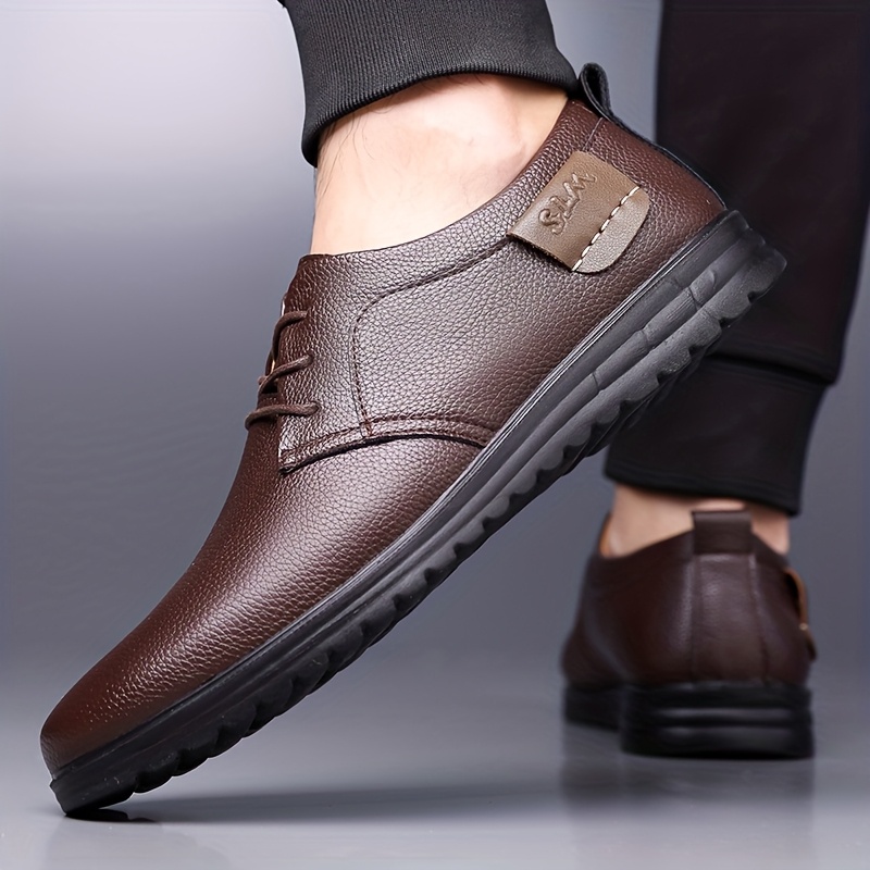 Zapatos formales de negocios para hombre y zapatos casuales, cómodos y ligeros con cordones, adecuados para ir al trabajo - Estilo de negocios versátil y moderno - Adecuados para diversas ocasiones como la oficina, bodas, fiestas y negocios diarios