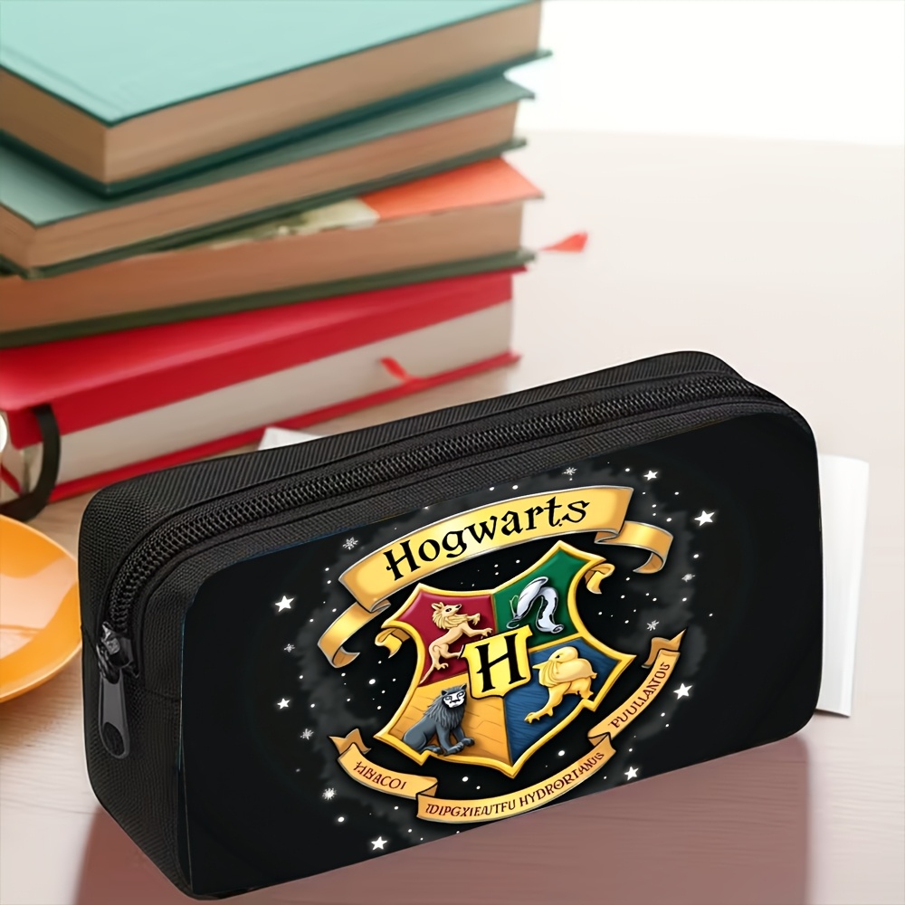 TEMU 1pc Wb Harry Potter Themed Pencil Case Suitable For & Office, Large Capacity Pencil Holder With Iconic Design, Multifunctional Portable