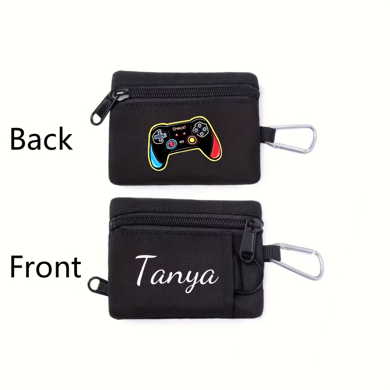 TEMU Customizable Coin Purse, Coin Pouch, And Card Holder With Personalized Text Like Name, Numbers, And Date. Exquisitely Designed, Compact, And