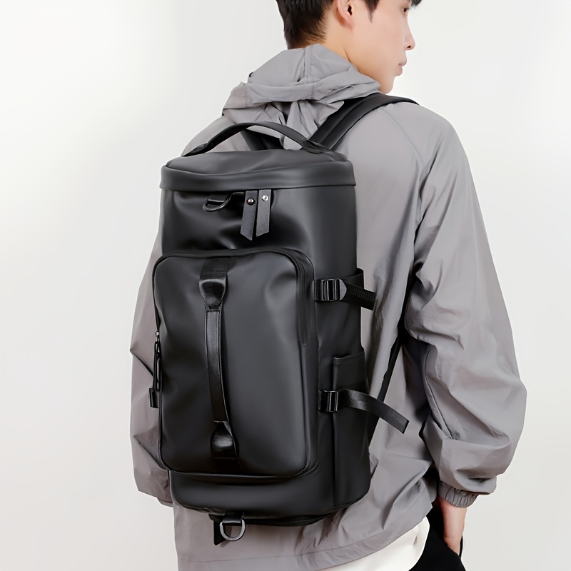 Large Capacity Sports Travel Bag Fitness Handbag Mountaineering Backpack Outdoor Travel Double Shoulder Backpack Cylinder Single Shoulder Body Bag