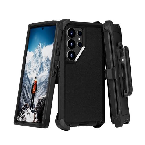 Phone Case - for Samsung for Galaxy S26/S25/S23/S22 Series Heavy Duty Shockproof Phone Case with 360 Rotation Stand, Durable Protective Cover for Outdoor Sports, Anti-Scratch And Fingerprint Resistant, Hiking/Camping