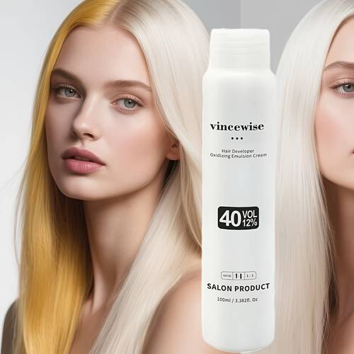 vincewise hair developer oxidizing emulsion cream 12 special for hair dyeing bleaching and fading delicate creamy paste no heat and no foaming accurate color suitable for men and women