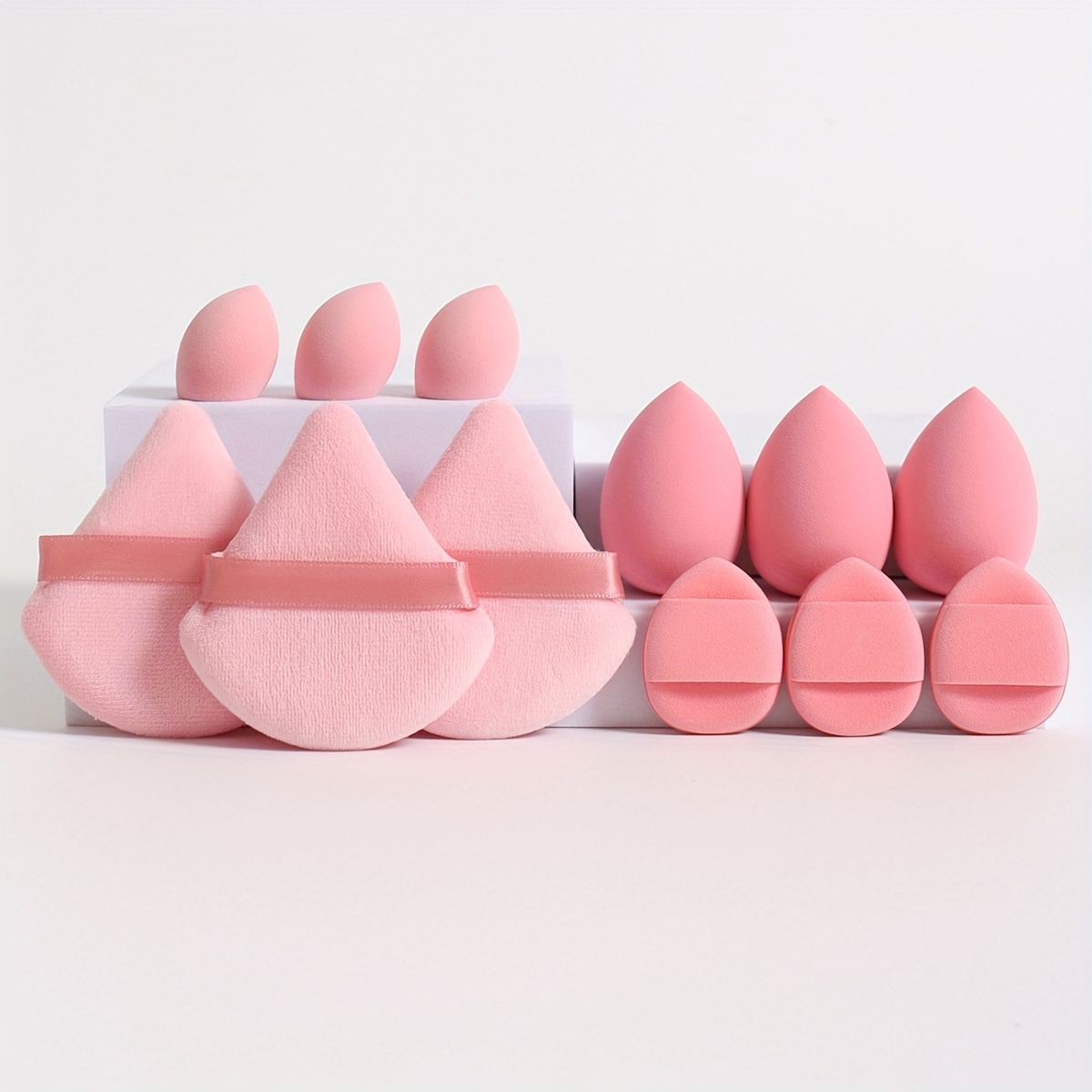 12pcs Multi-Colored Makeup Sponge Set for Blending