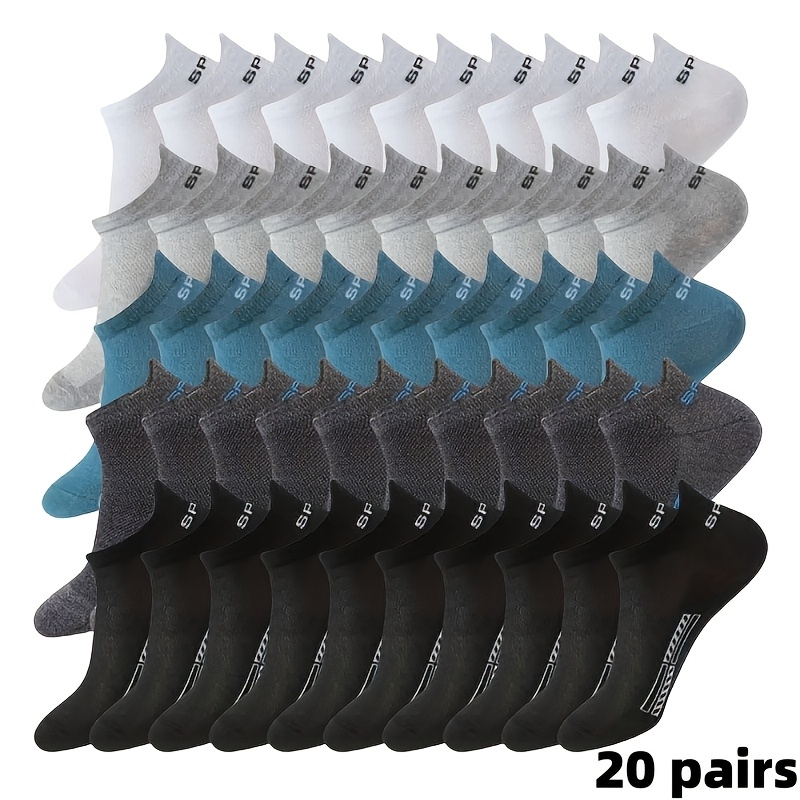 E-shop -Paar Herrensocken, Damensocken, Herren-Unsichtbare Söckchen mit niedrigem Schaft – Geruchsresistent, schweißabsorbierend, leichte