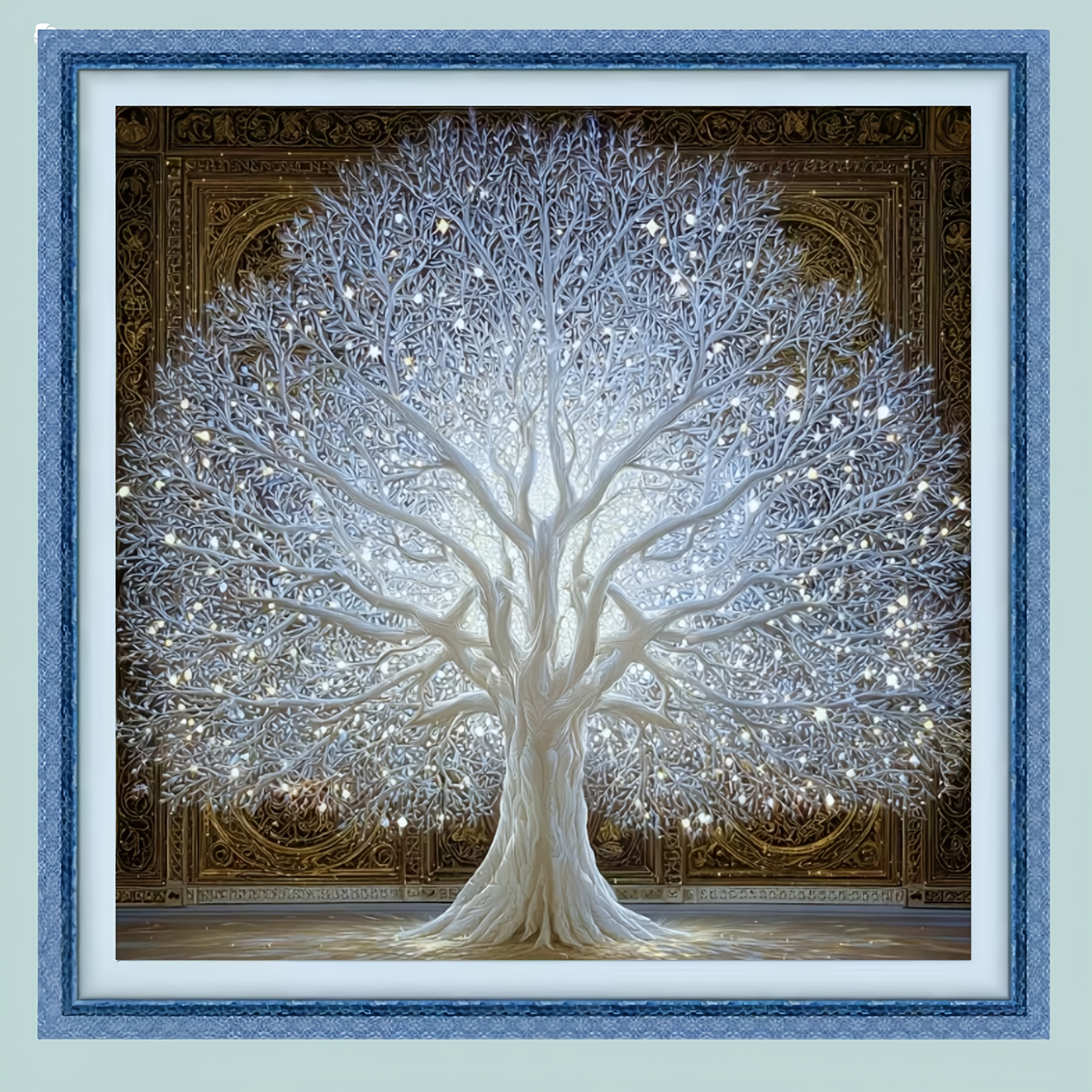 TEMU 1pc: Frameless Diamond Painting Kit: Tree Of Life. Acrylic Art (size: *11.81in) Wall Decor Suitable For Bedroom, Living Room, Office; Perfect