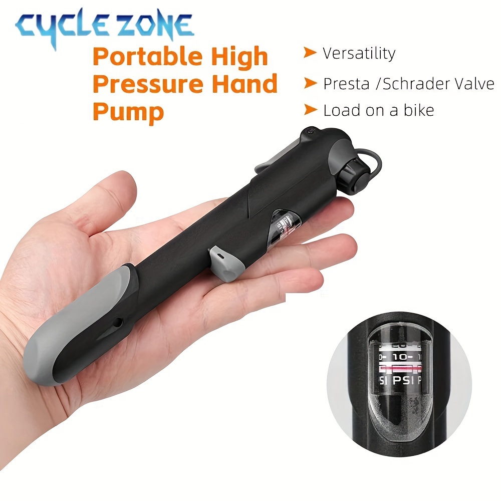 bicycle pump, mini electric bicycle air pump with digital lcd pressure  gauge, 100psi, ultra small bike pump, memory function - sports & outdoors -  Temu Belgium