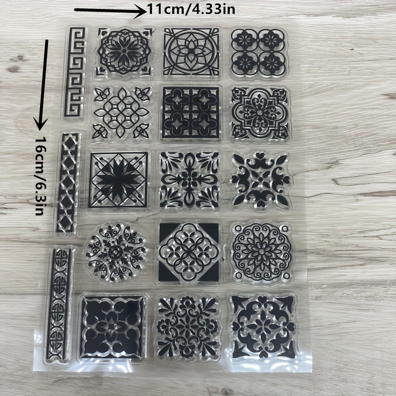 Stamp With A 4.33*6.3 Inch Pattern, Ideal For Clear Stamping, Painting, And Card Decoration