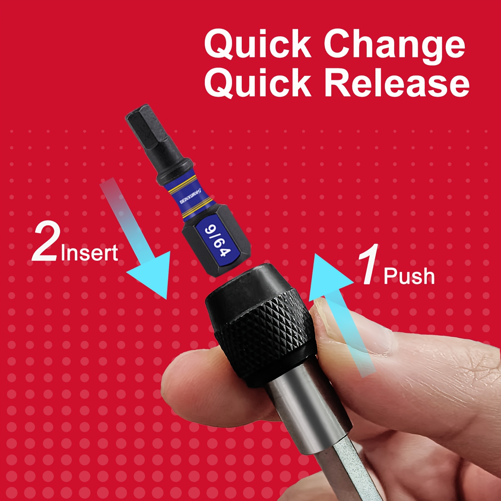   s2   4 hex shank screwdriver handle with mixed screwdriver bits set 1 3 14 18pcs durable red black white no   Product details 3