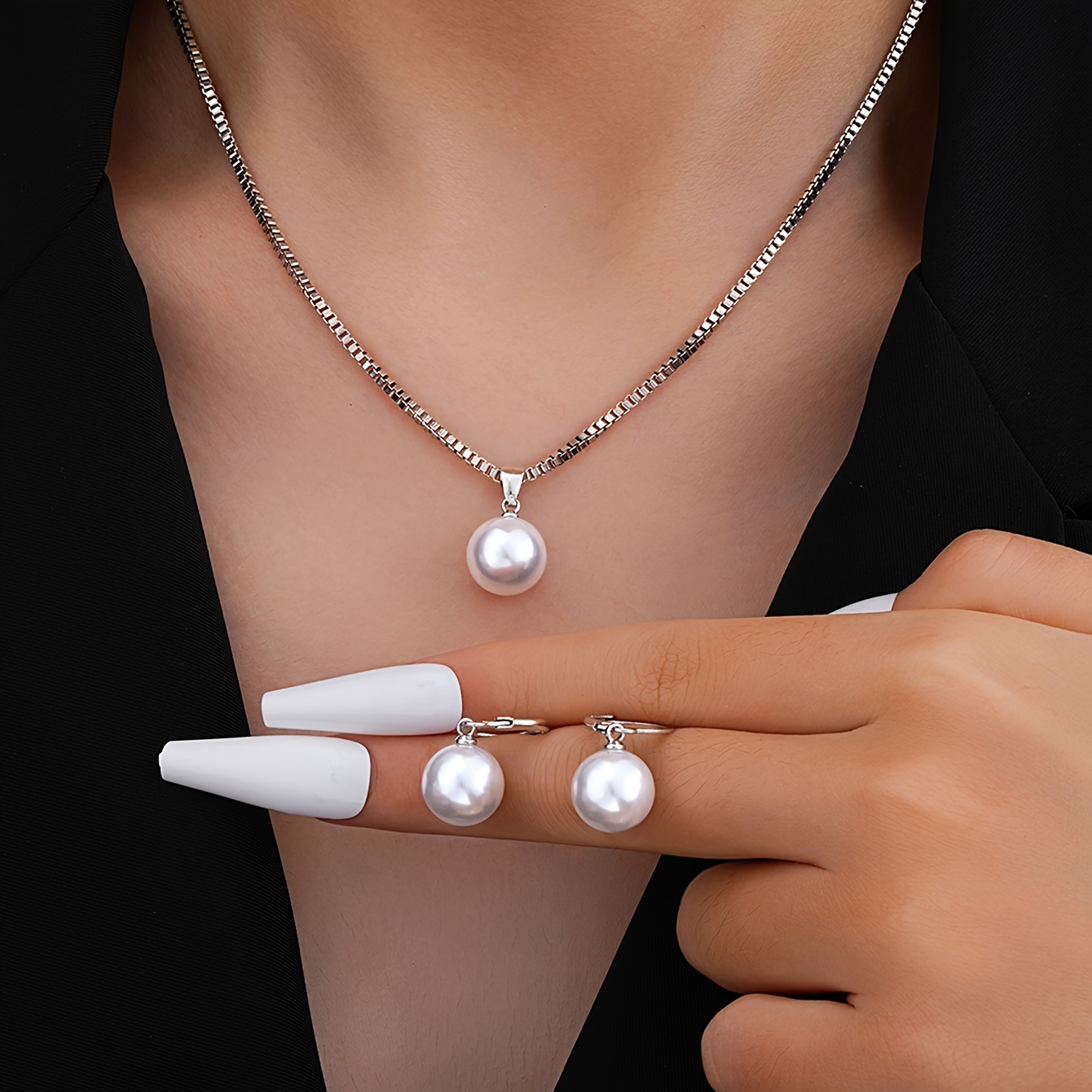 

Elegant 3pcs Jewelry Set For Women - Vintage Geometric & Irregular With Accents, , Parties, And Gifts