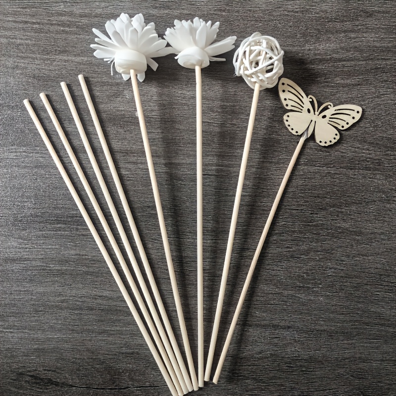 TEMU Varillas de difusor delgadas y elegantes, accesorios decorativos para difundir aceites esenciales en dormitorios universitarios, habitaciones o